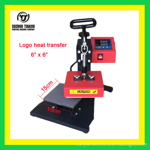 Low Price Logo heat press machine 15cm*15cm(6"*6") 400W